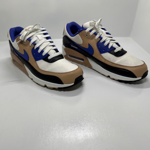 Men’s Nike Air Max 90s Gore-Tex tan and blue size 10.5 - Picture 2 of 12